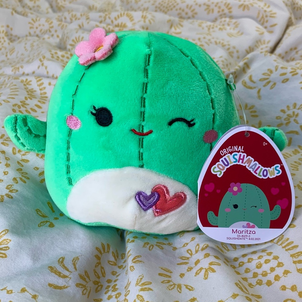 Squishmallow Maritza (5”) Cactus Valentine's Day Exclusive NWT